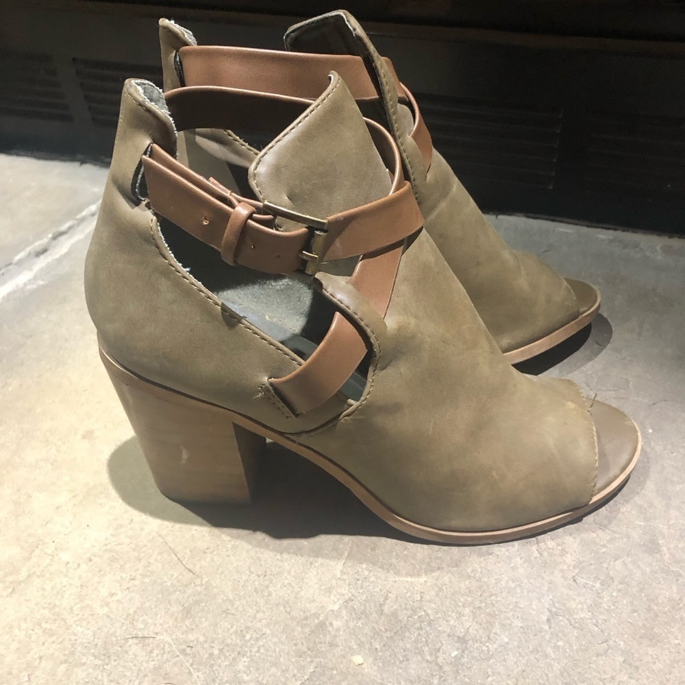 Soda Chunky Heel Vegan Leather Bootie